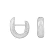 Silber mattierte System Creolen Laura 18x6mm