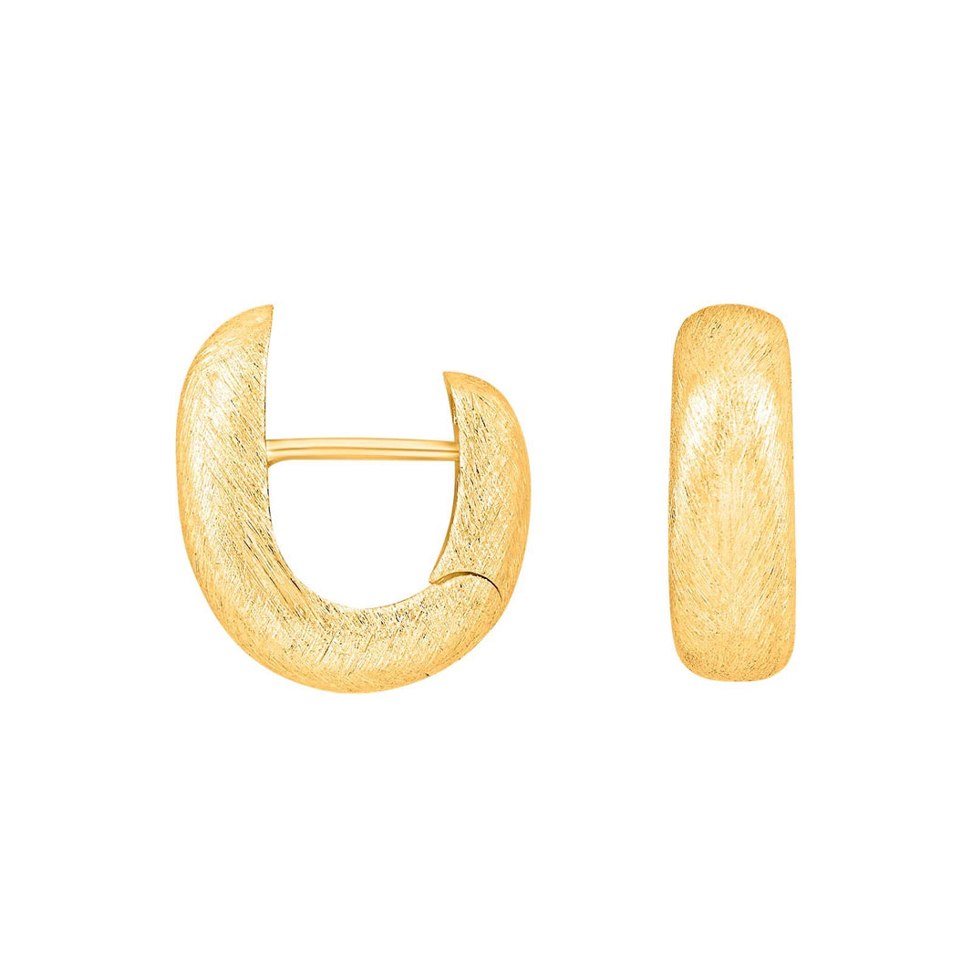 Sølv mat system-creoler Laura 18x6mm