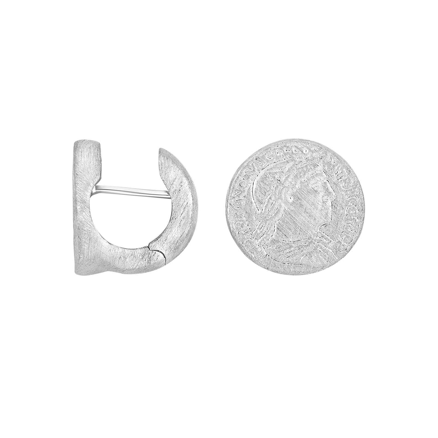 Silber matt Systemcreole Coco 15x15mm - Rhodiniert