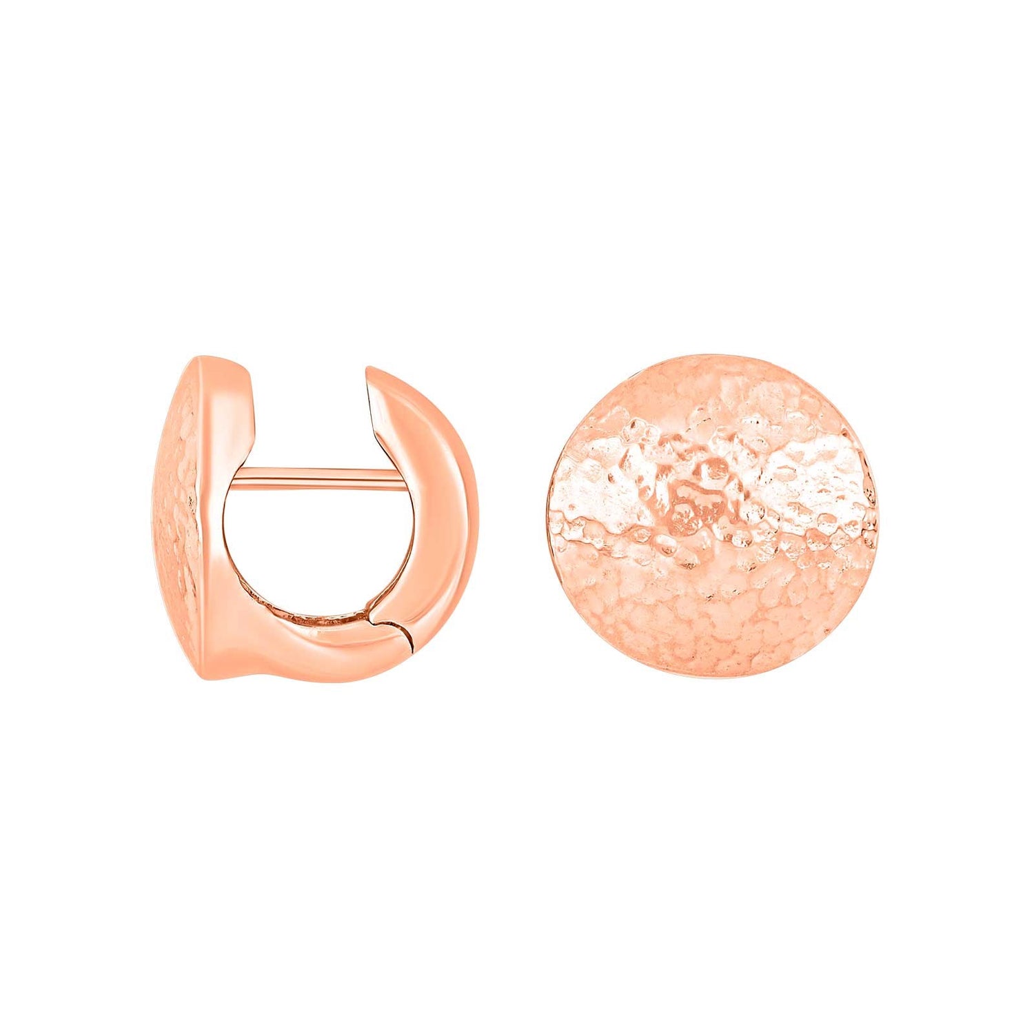 Silber System Creolen Ella 15x15mm - Rosévergoldet