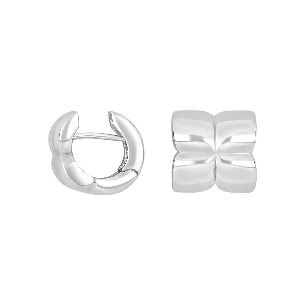 Silver system hoops Greta 13x13mm