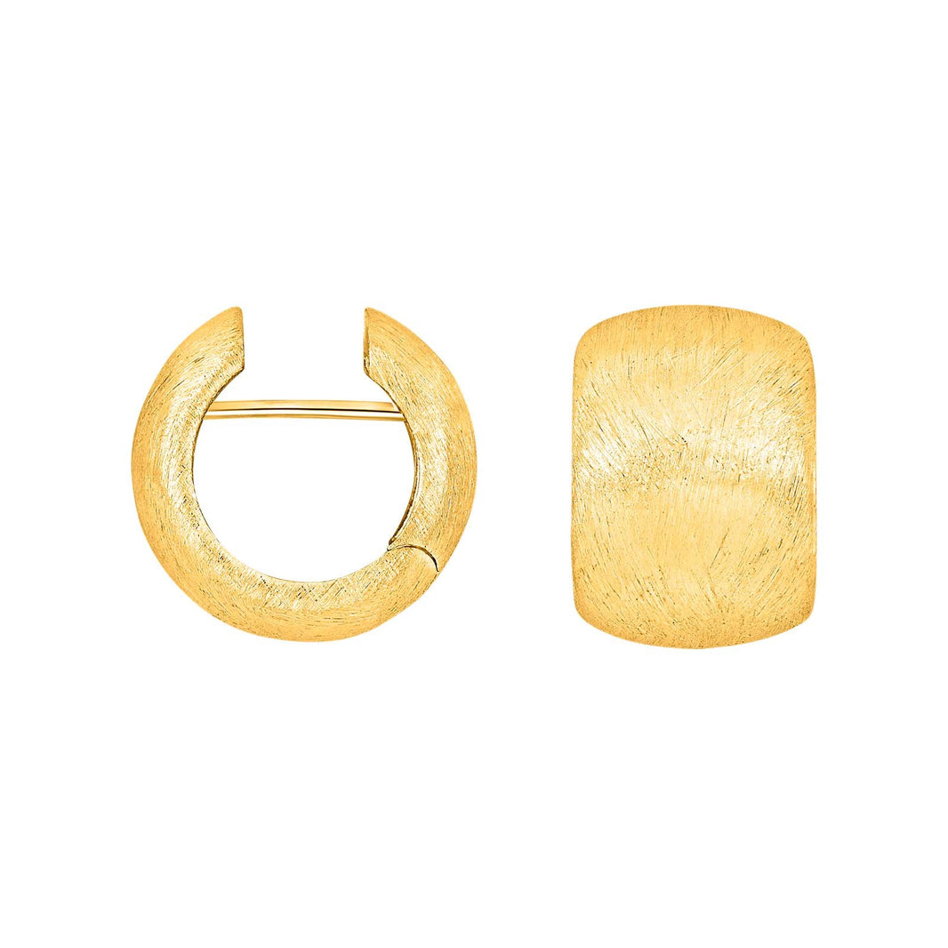 Silver matt system hoops Mimi 17x12mm