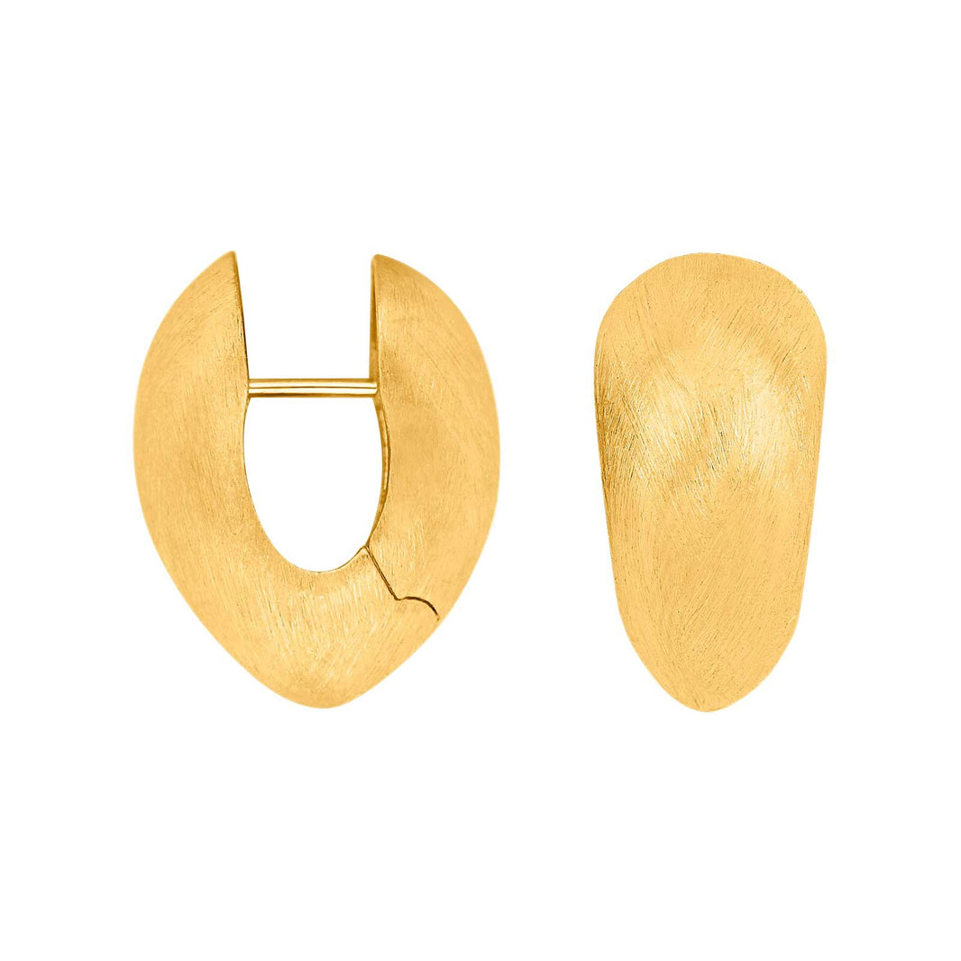 Silver matt system hoops Hanna 23x12mm