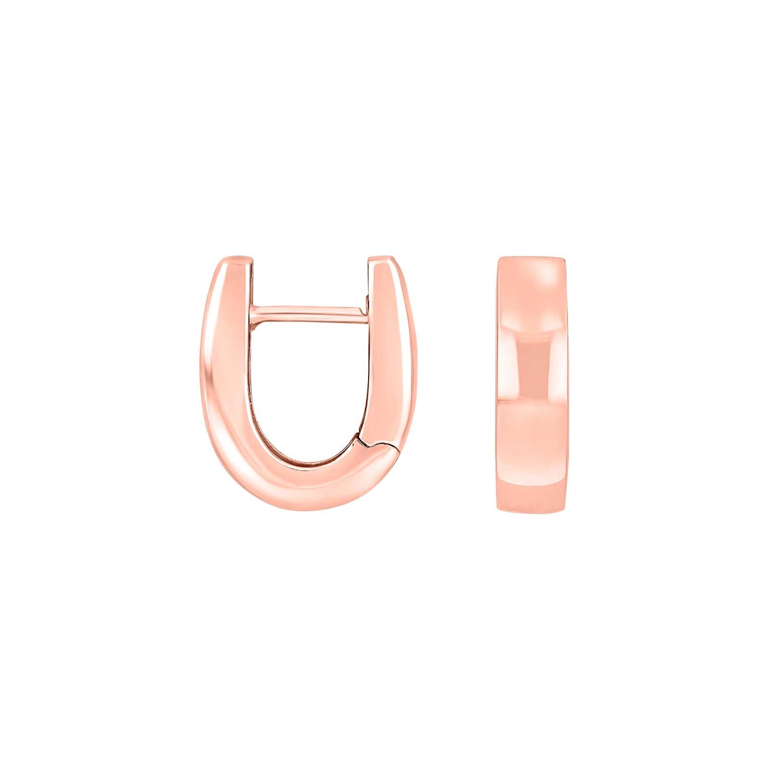 Silber System Creolen Nadine 4x16mm - Rosévergoldet