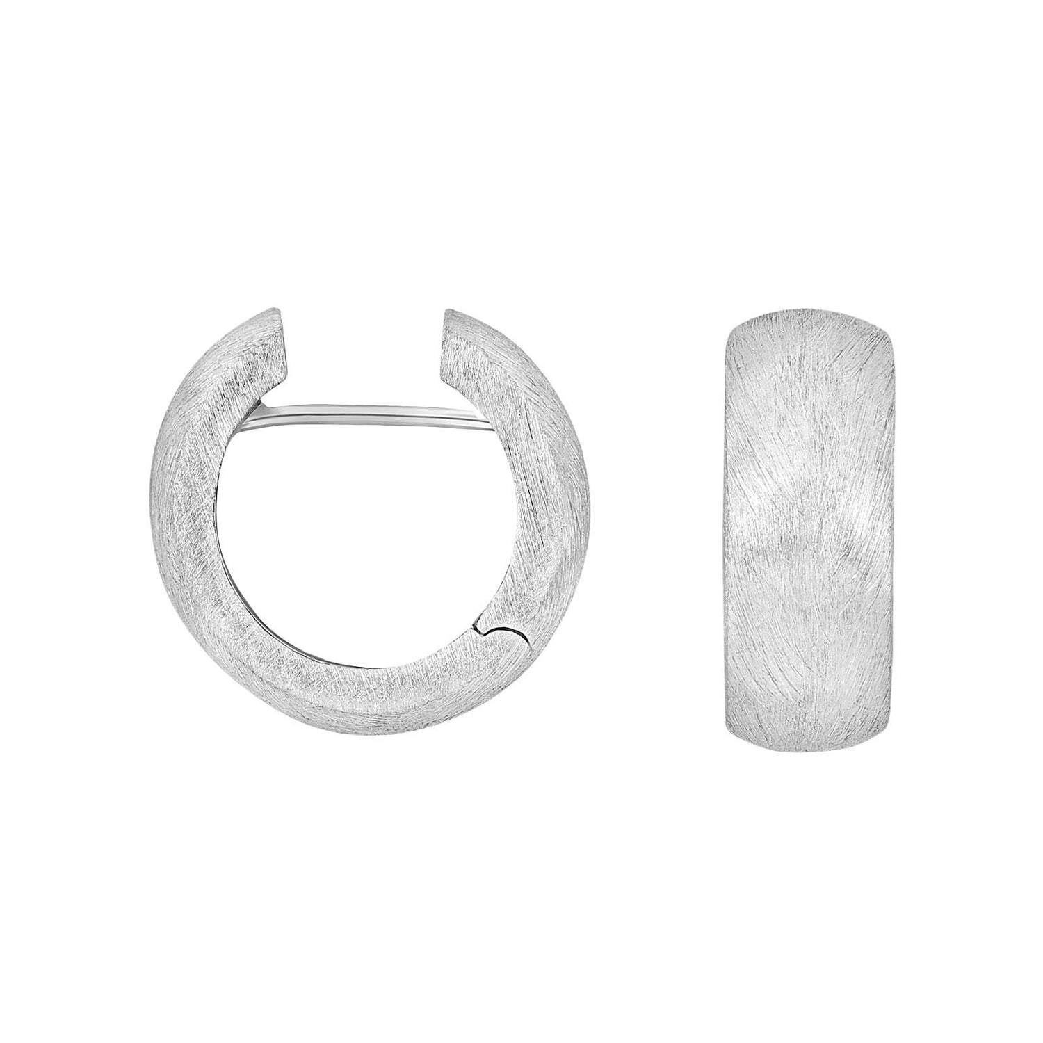 Silber matt System Creolen Kira 8*20mm - Vergoldet