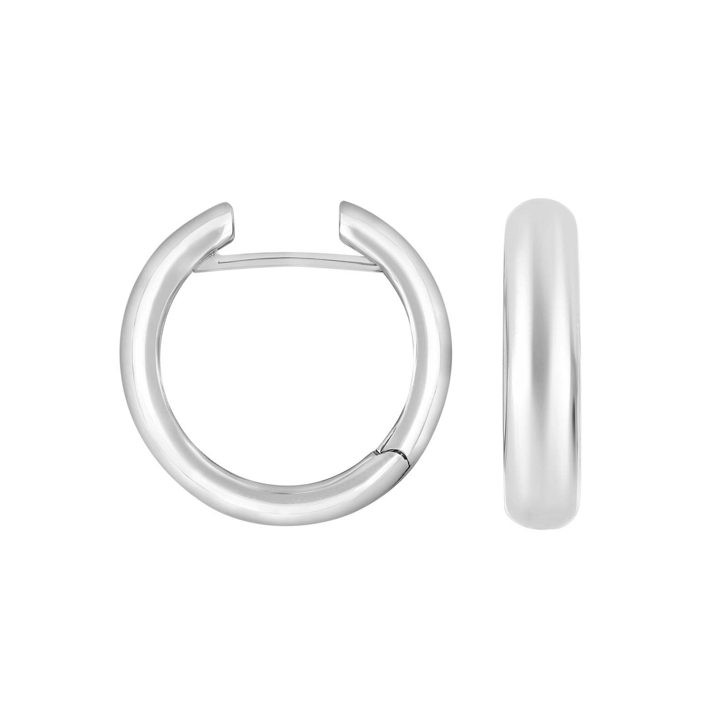Silber System Creolen Ida 5x22mm - Vergoldet