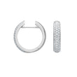 Silver system hoops Clara 5x22mm