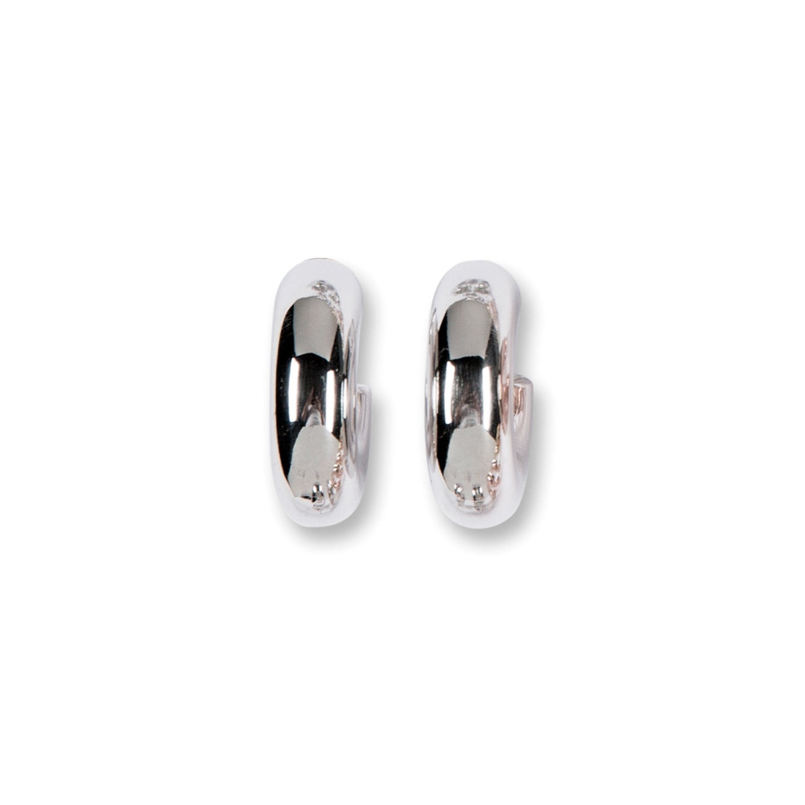 Silver creoles 24mm