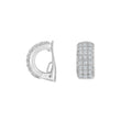 Silberner Systemclip mit Zirkonia Kate 15x8mm