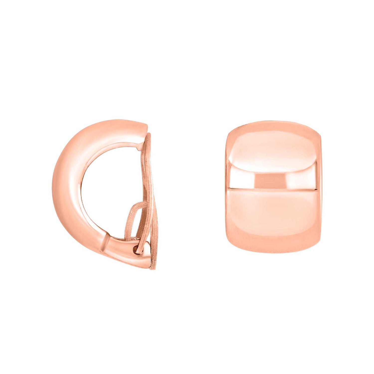 Silberner Systemclip Mimi 17x12mm - Rosévergoldet