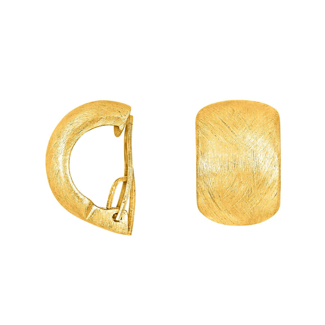 Silver matt system clip Mimi 17x12mm