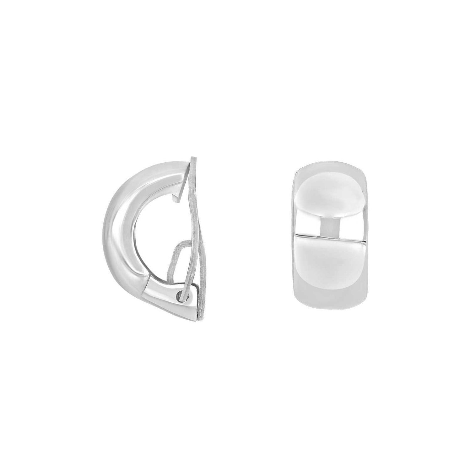 Silberner Systemclip Lili 15x8mm - Vergoldet