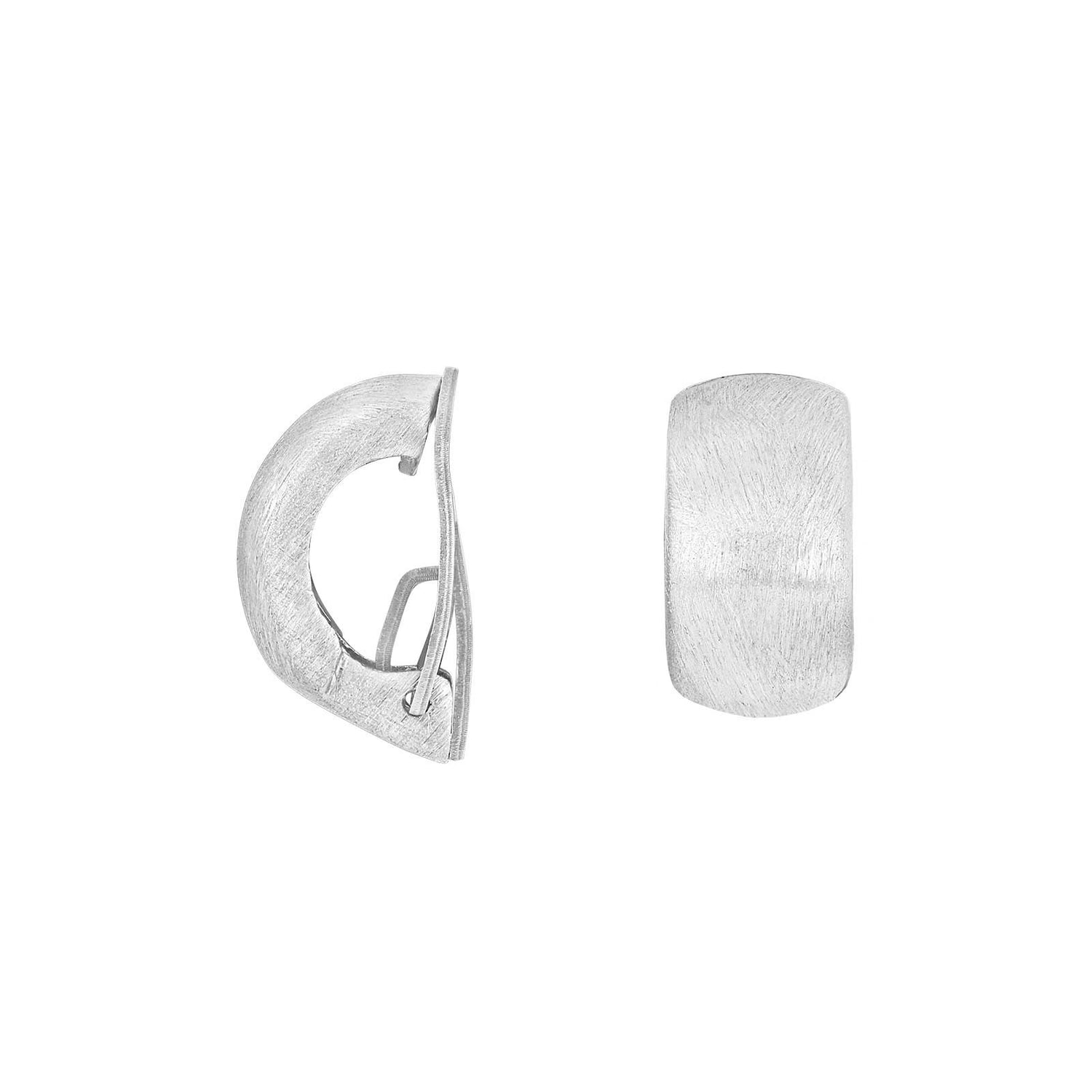 Silber matt Systemclip Lili 15x8mm - Vergoldet