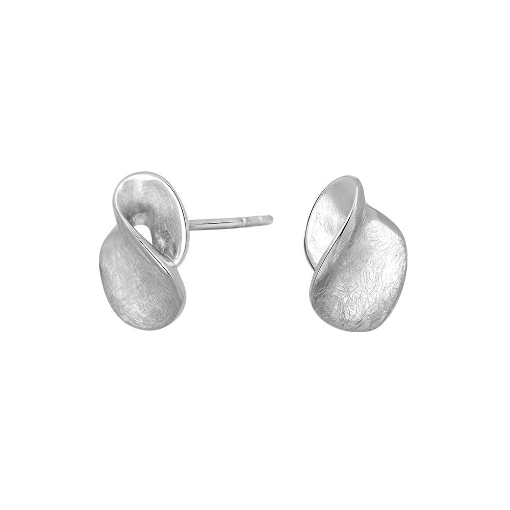 Rhod. silver earrings