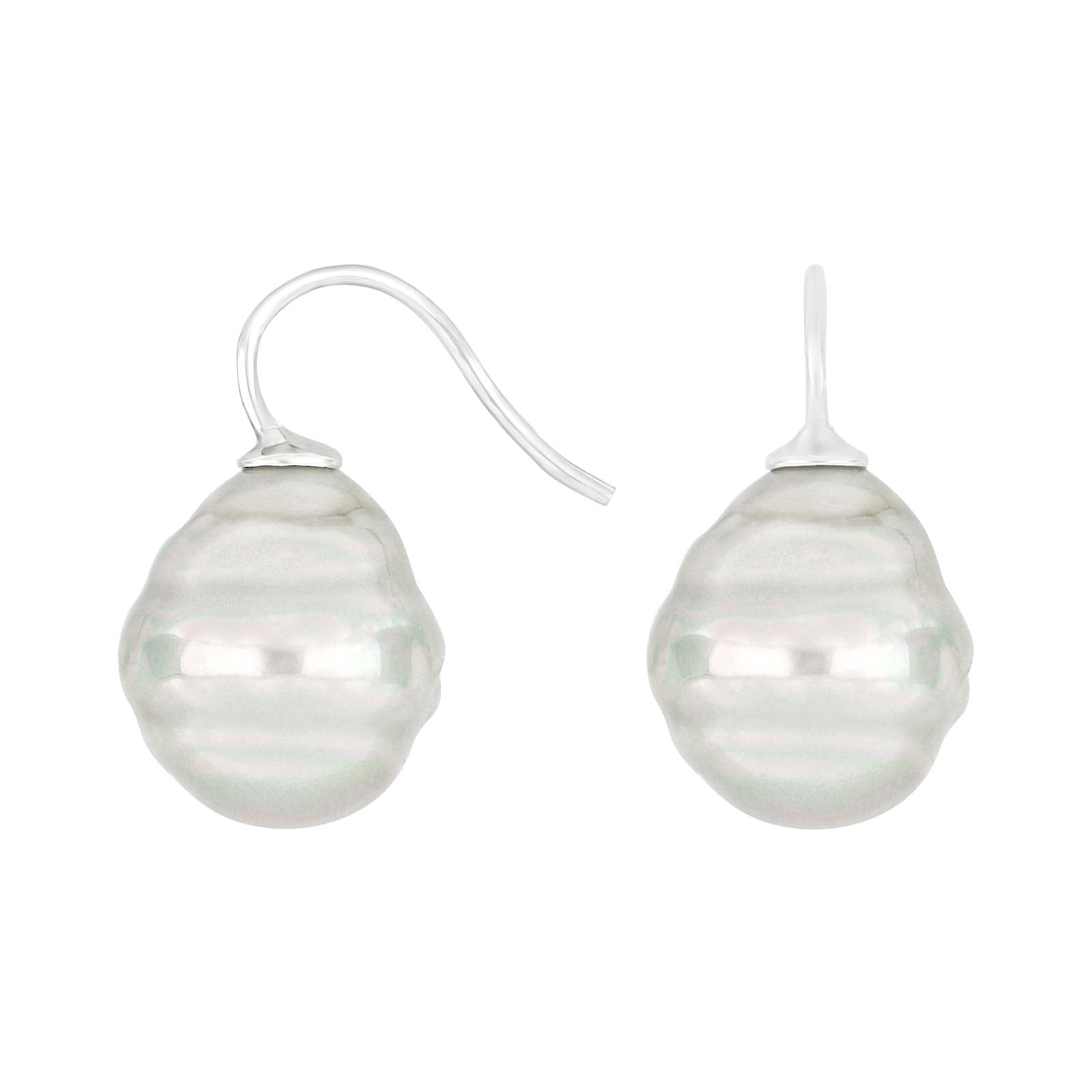 Silver ear. w/Mallorca pearl