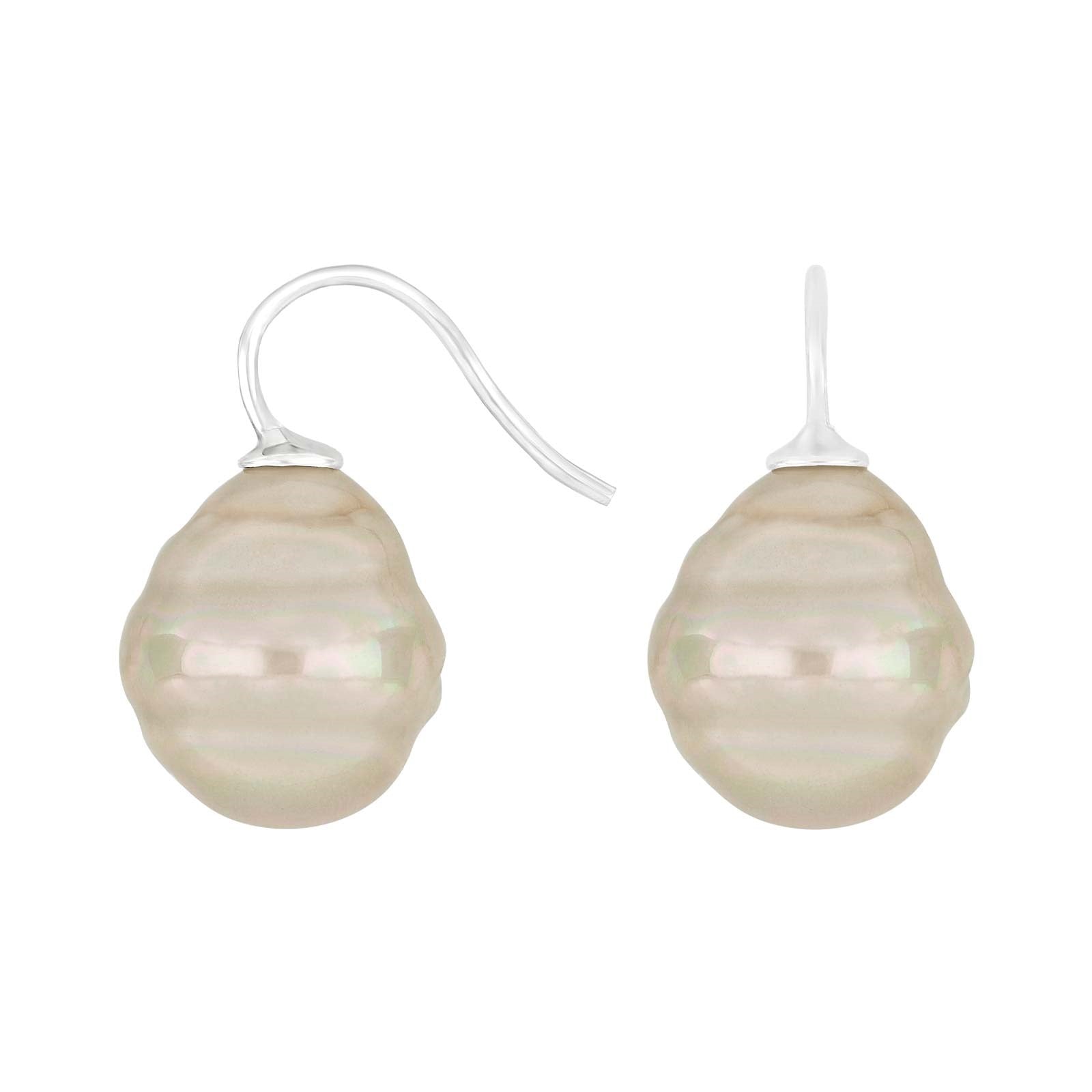 Silver ear. w/Mallorca pearl
