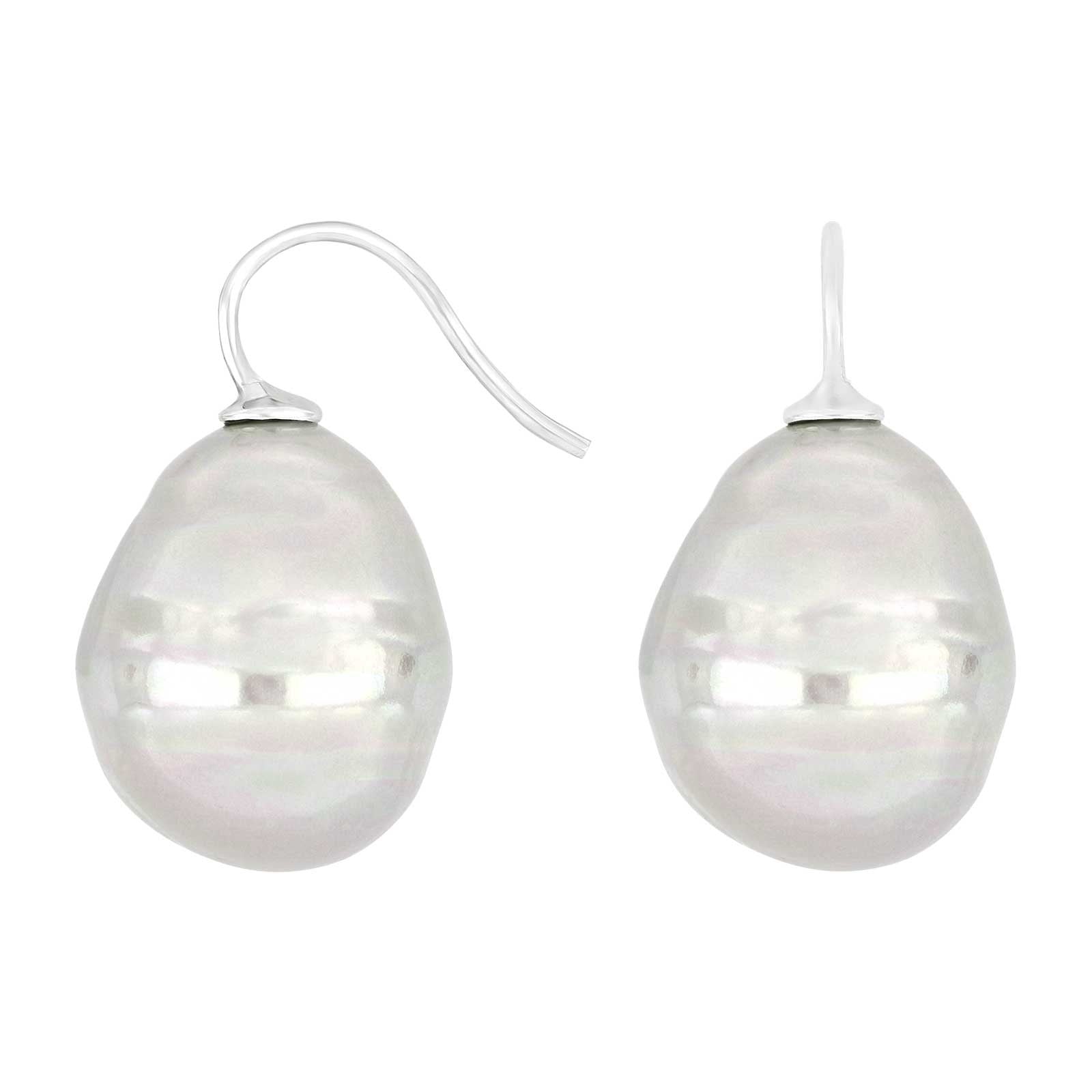 Silver ear. w/Mallorca pearl
