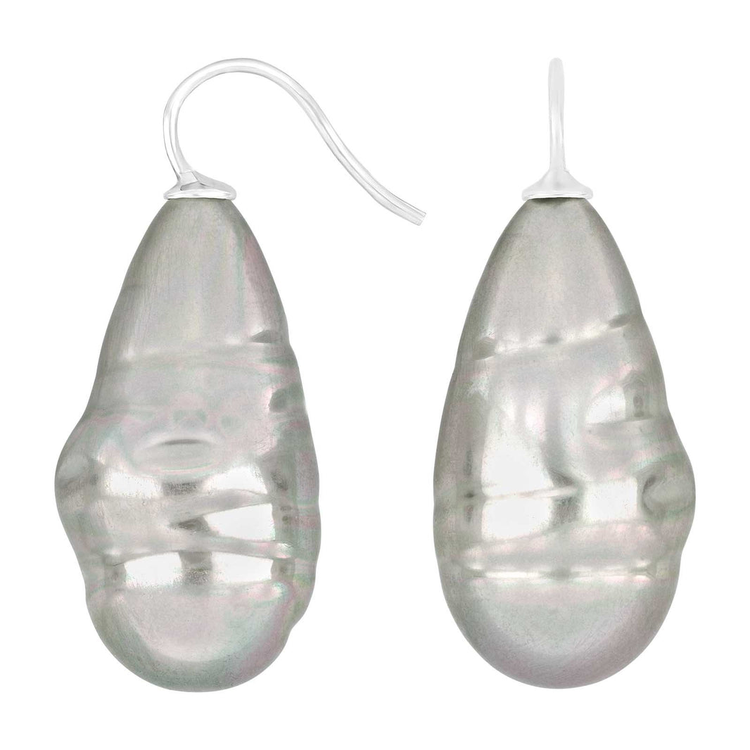 Silver ear. w/Mallorca pearl