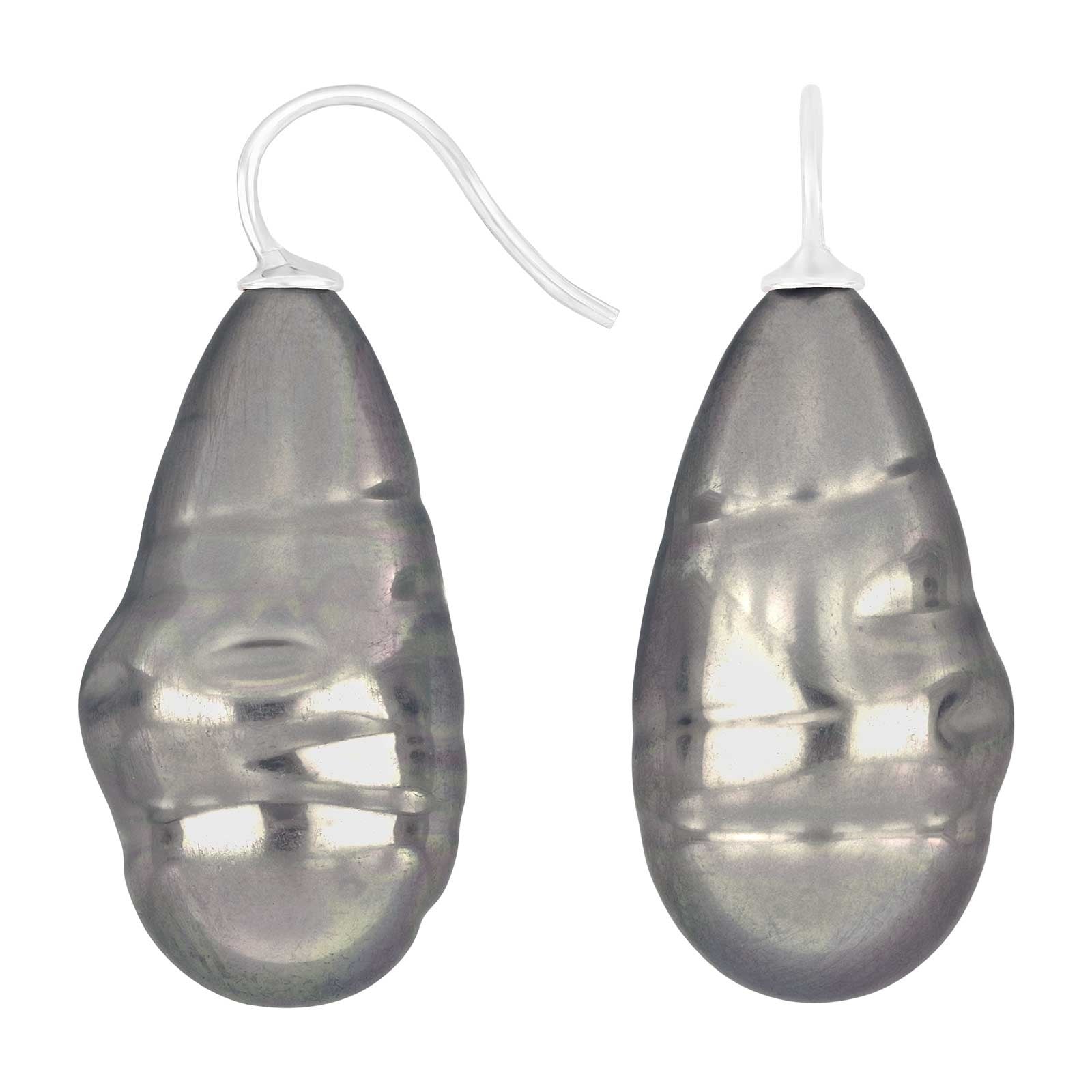 Silver ear. w/Mallorca pearl
