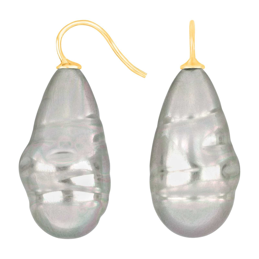 Silver ear. w/Mallorca pearl