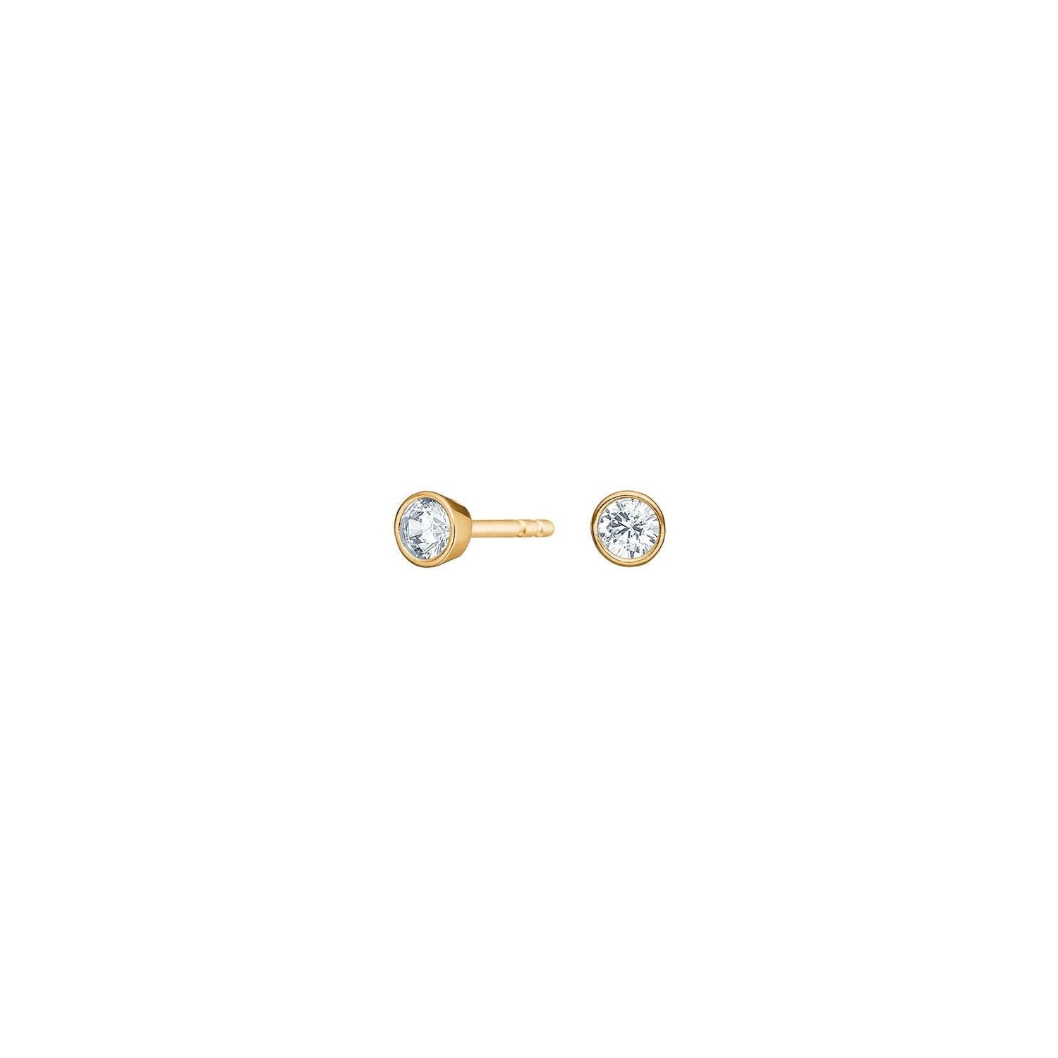 8kt. Goldohrringe m/cz