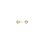 14kt. Goldohrringe m/cz