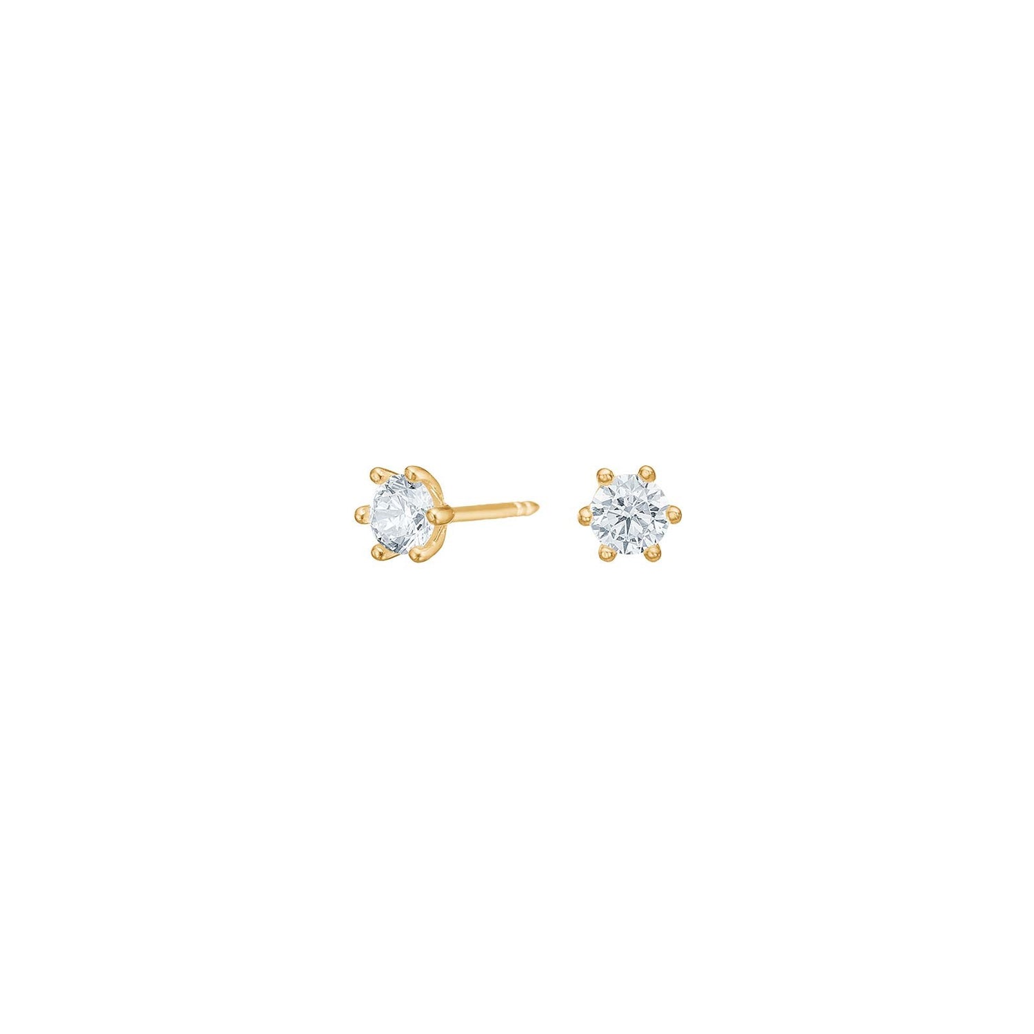 14kt. Goldohrringe 4mm