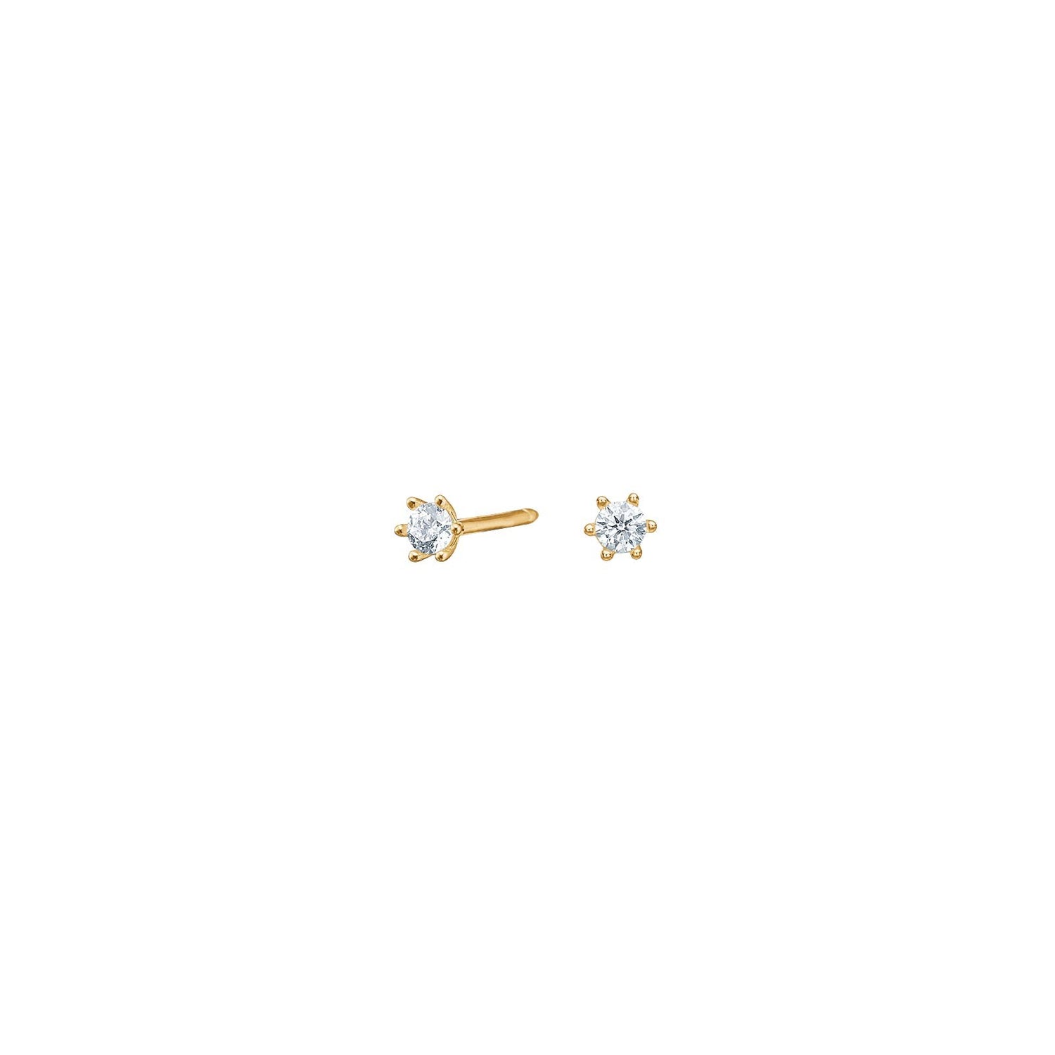 14kt. Goldohrringe 2.5mm