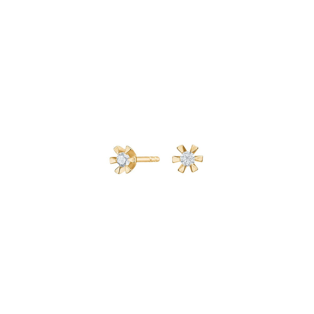 14ct. gold earrings w/cz