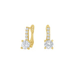 8ct. gold earrings w/cz