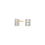 8ct. gold earrings w/cz