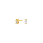 8ct. gold earrings w/cz