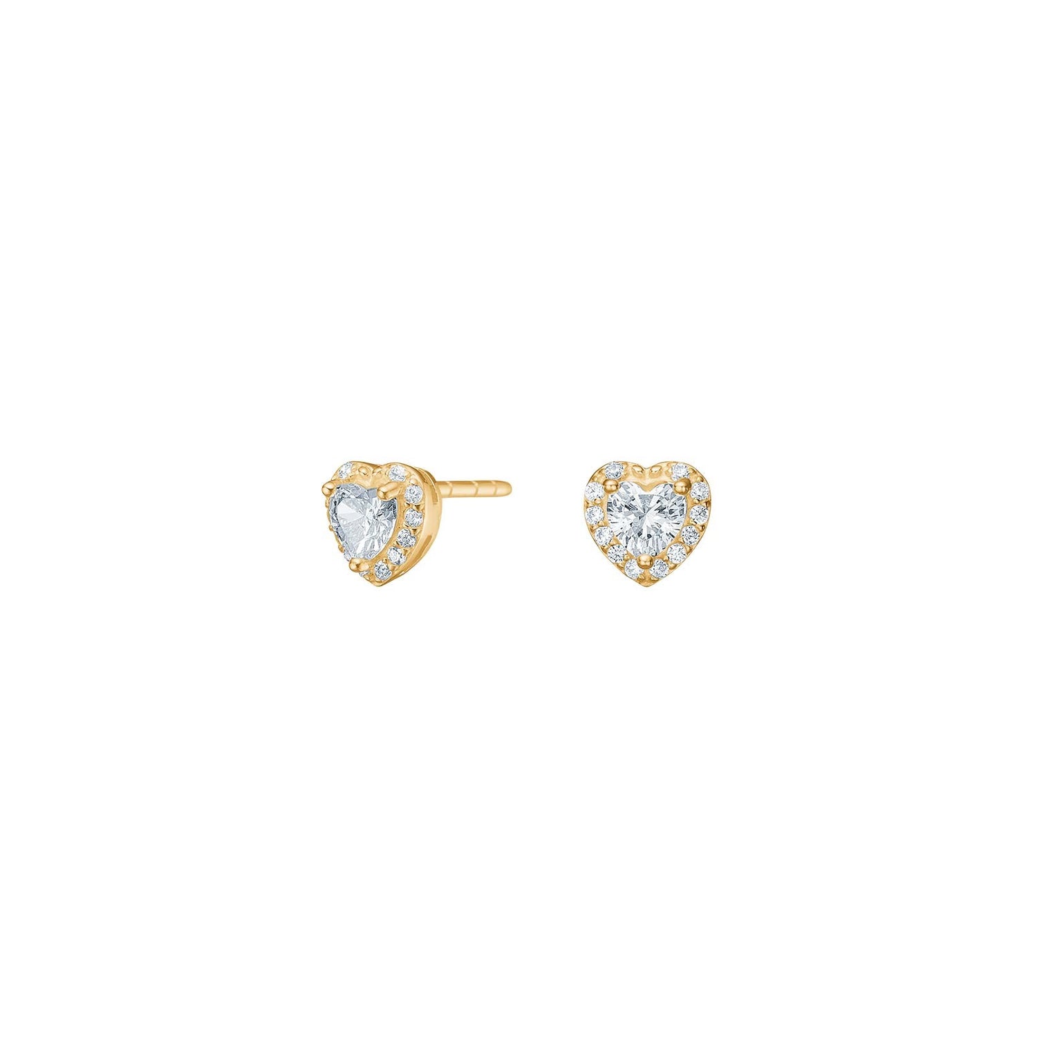 8kt. Gold Ohrringe. m/cz