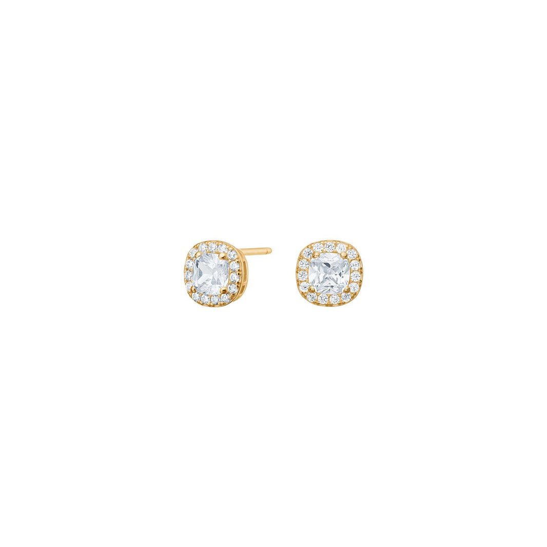 8kt. guldørestikker roset m/cz