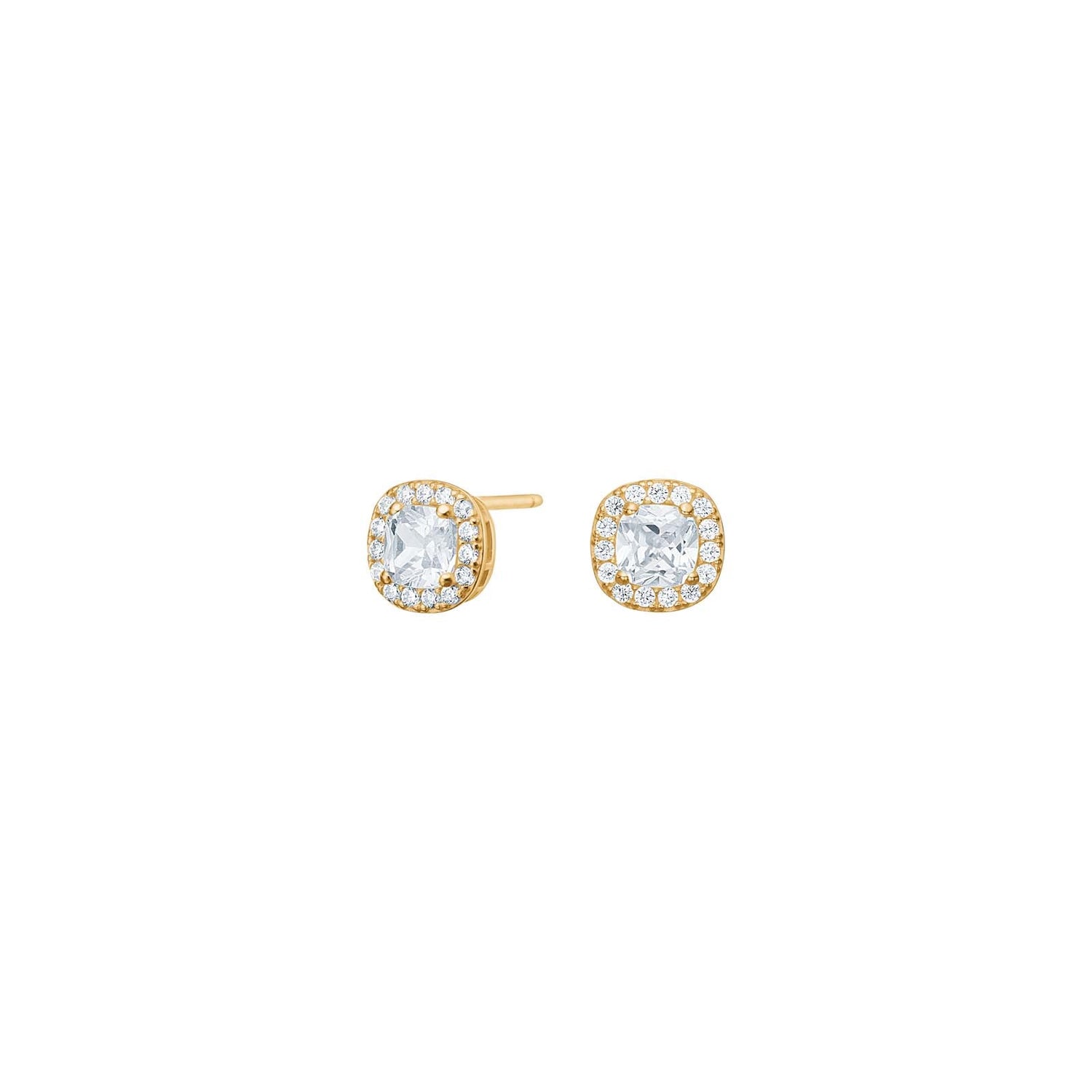 8kt. Gold Ohrringer m/cz