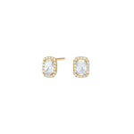 8kt. Gold Ohrringer m/cz