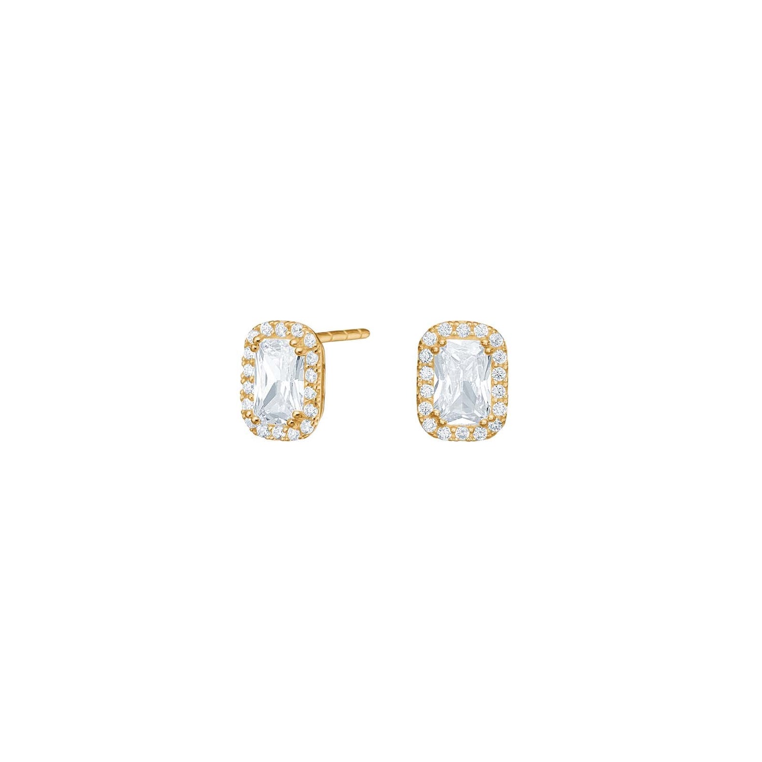 8kt. Gold Ohrringer m/cz