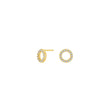 Earrings ANNANOR circles cz. 8 mm