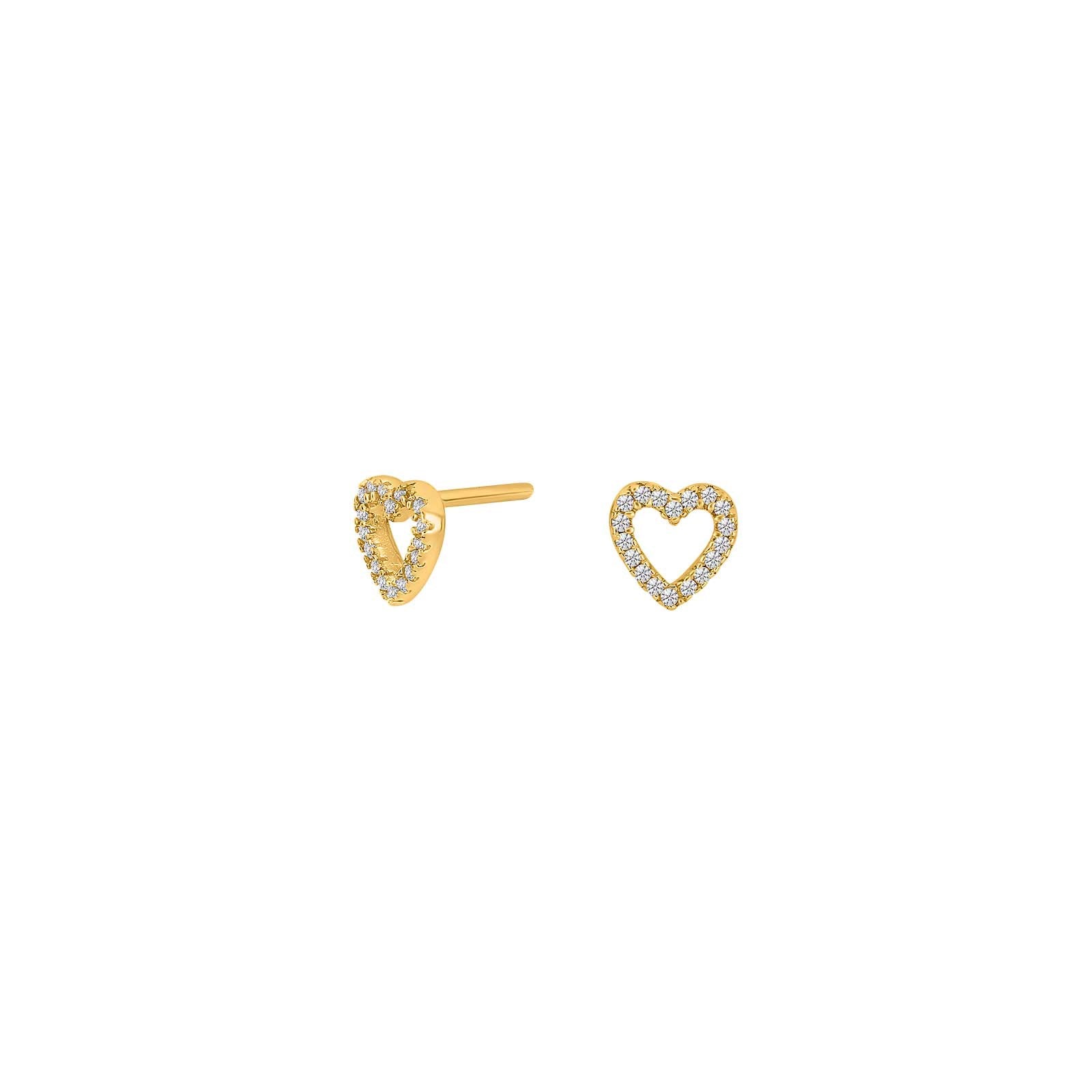 Silver ear studs AIDANOR 6mm