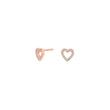 Silver ear studs AIDANOR 6mm