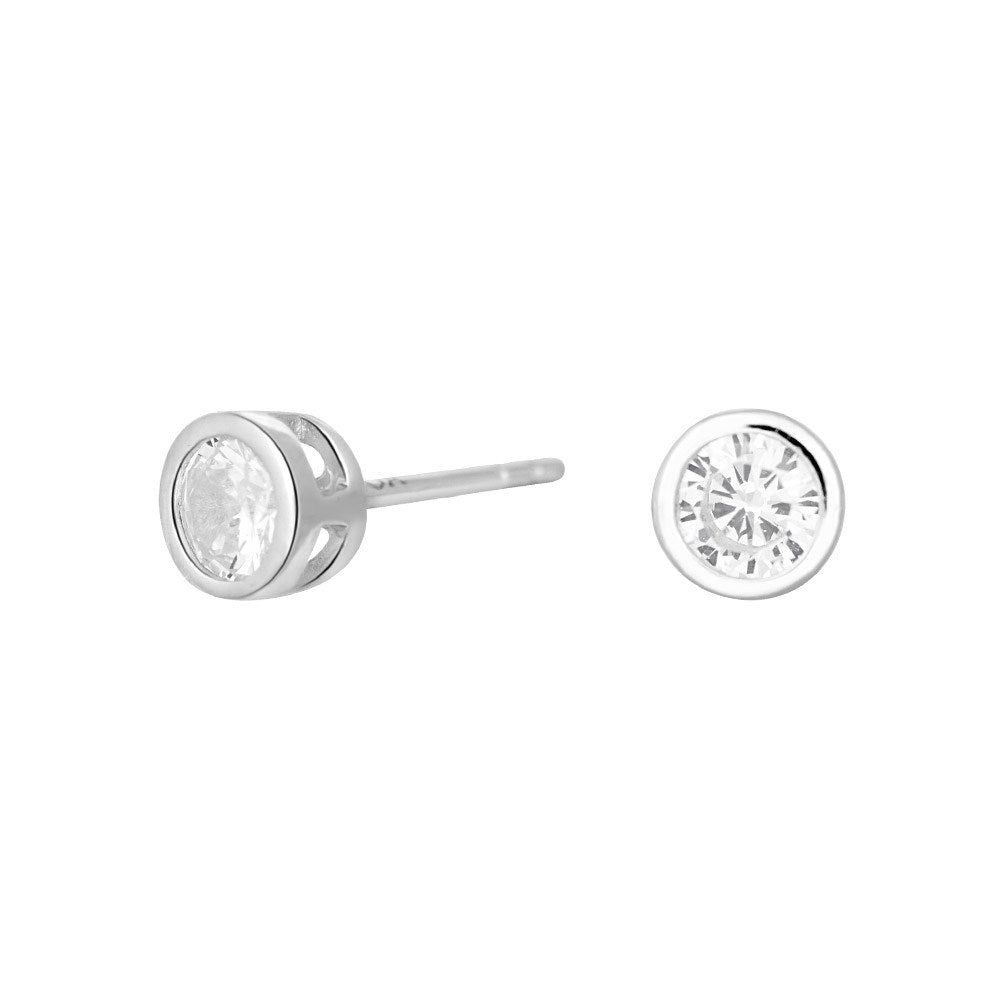 Rhd. Silver earring