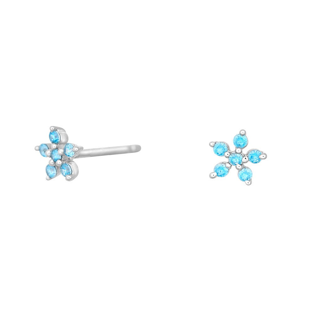 Rhd. Silver earring