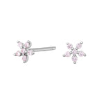Rhd. Silver earring