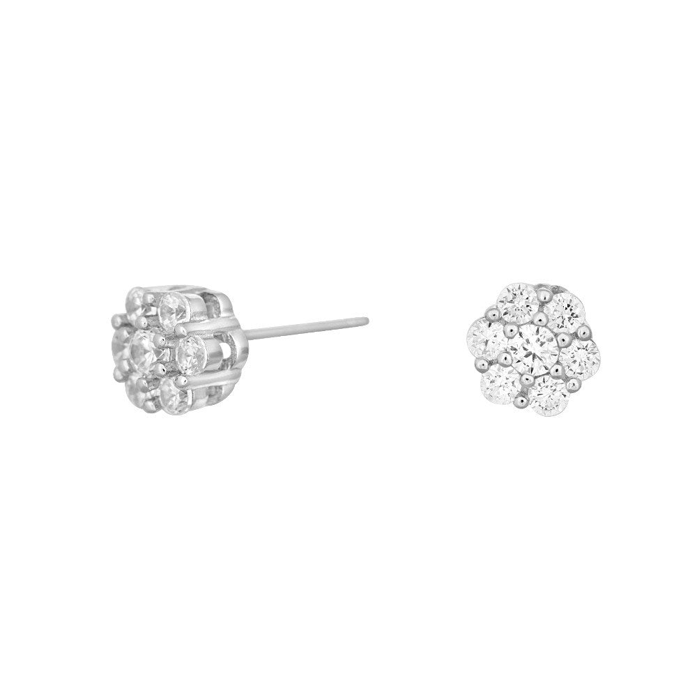 Rhd. Silver earring