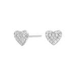 Silver ear studs DIANOR 6mm