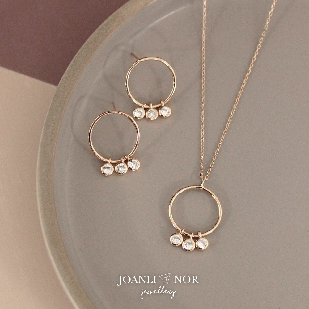 Silberohrstecker EMMYNOR 22mm