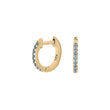 Silver creole light blue cz HELLENOR