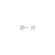 Silver ear studs 4mm grab HEGENOR