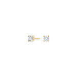 Silver ear studs 4mm grab HEGENOR