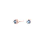 Rosévergold Silber Ohrringe 4mm HILDANOR